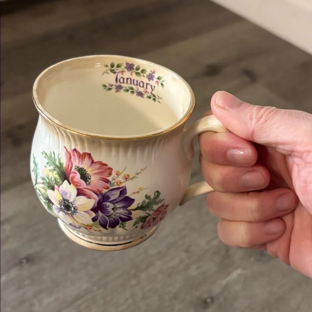 January Floral Teacup